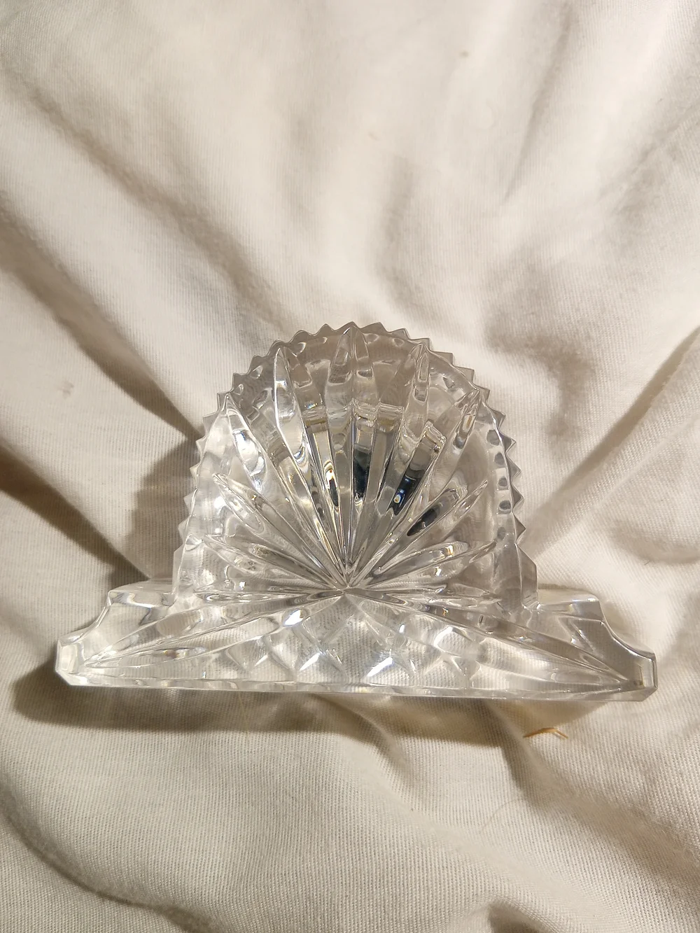 Crystal Mantel Clock Accent - Clear